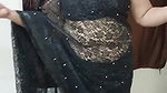 aaj again demanded black saree draping video⧸kya aapko kam ni pura din vdo bnati rhti ho kam bhi kr.