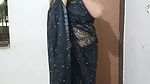 aaj again demanded black saree draping video⧸kya aapko kam ni pura din vdo bnati rhti ho kam bhi kr.
