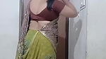 aaj again saree drappin.
