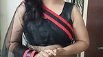 black net saree draping video⧸aaj mere hubby ne dinner plan Kiya usi ke liye ye ready Hui h.