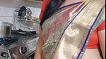 krutipatel wd low waist saree drapping kl navel ring k sat.