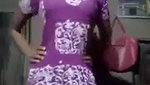 Village girl removing her kamiz