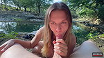 Beauty with Big Tits Musturbates on the River When She Notices a Strangerman on Her and Decides to Let Him Fuck Her in All Holes