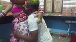 Beautiful Bengali Bhabhi Enjoy Holi Special with Her Neighbours Applied Lot of Colors in Hindi