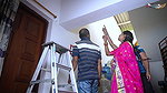 Desi Mallu Bhabhi Hardcore Threesome Sex with Two Electrician (hindi Audio)