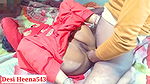 Desi Heena has sex with her husband in doggystyle with clear Hindi audio.