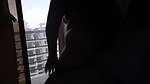 Fucking on the balcony for a view clear audio.