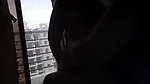 Fucking on the balcony for a view clear audio.