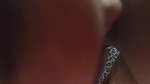 Indian girl sucking dick inside mouth.
