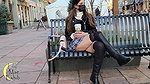 Amateur outdoor peeing in public park_2636c398