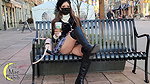 Amateur outdoor peeing in public park_2636c398
