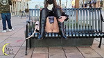 Amateur outdoor peeing in public park_2636c398