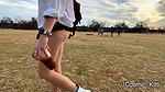 Blonde is spanked and fucked in public_410c1baa