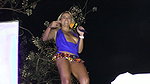 Peeing standing up and trying to push out creampie after sex in public pool_abadb03e