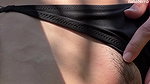 White male eats out black beauty in a public place_2fe832a6