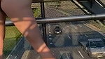 Wife shows her pussy to strangers on the beach. Public exposure_331b1c99