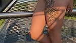 Wife shows her pussy to strangers on the beach. Public exposure_331b1c99
