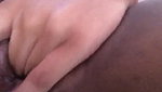 amateur ebony hairy girl fingering her wet juicy pussy till contraction orgasm on cam