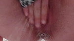 Amateur girl rubbing pussy and squirting in the bathroom