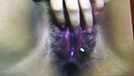 Amateur hairy girl fingering her wet pussy till orgasm on cam