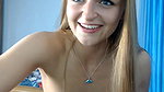 Blonde Long haired Teen Squirting on Webcam