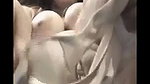 Cute girl playing with wet pussy thru panty and licking her cums on webcam