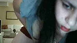 Fingering very wet dripping pussy on webcam