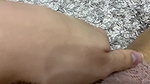 Horny amateur girl in wet panties selfie playing with her juicy pussy after orgasm