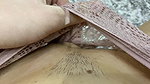 Horny amateur girl in wet panties selfie playing with her juicy pussy after orgasm