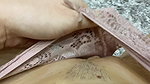 Horny amateur girl in wet panties selfie playing with her juicy pussy after orgasm