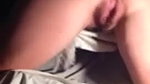 horny amateur girl masturbating no hands and squirting on cam