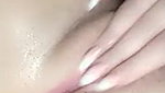 Horny amateur girl quick fingering pussy till squirting orgasm