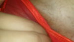 Horny girl playing with her very wet pussy through panty on cam