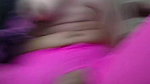 hot blonde girl in sexy pink pantyhose fingering pussy and squirting on webcam