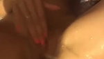 Hot busty girlfriend fingering pussy till super squirting orgasm