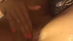 Hot busty girlfriend fingering pussy till super squirting orgasm