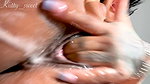 Hot sexy busty girl fingering pussy till super creamy squirting orgasm on cam