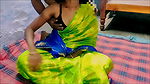 Sex with Indian wife in green sari.