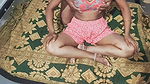 Sex with Indian wife in red bra and panties.