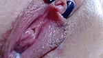 Webcam Girl Teases and Fingers Her Pussy Until She Squirts Close up