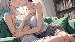 AI Generated Cartoon content, Uncensored video of 18 Year old Anime Girl, Kissing Orgasm of Mature Women
