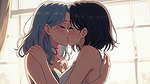 AI Generated Cartoon content, Uncensored video of 18 Year old Anime Girl, Kissing Orgasm of Mature Women