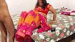 Beautiful newly married indian bhabhi big boobs hot sex in colour full dress
