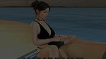 Big Dick Man Fucks his neighbour big boobs in beach
