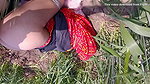 Desi girl’s outdoor Indian village girl outside