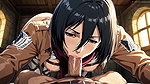 Eren Gave Mikasa Ackerman Oral Sex and Fucked Her