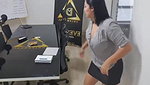 Extremely Sexy Babe Quick Fucking in Office