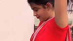 Sanchita Basuu (Insta Fame) beautiful hot in red saree and blouse