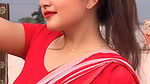 Sanchita Basuu (Insta Fame) beautiful hot in red saree and blouse