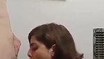 NRI Babe sucking BF cock n Taking cum
